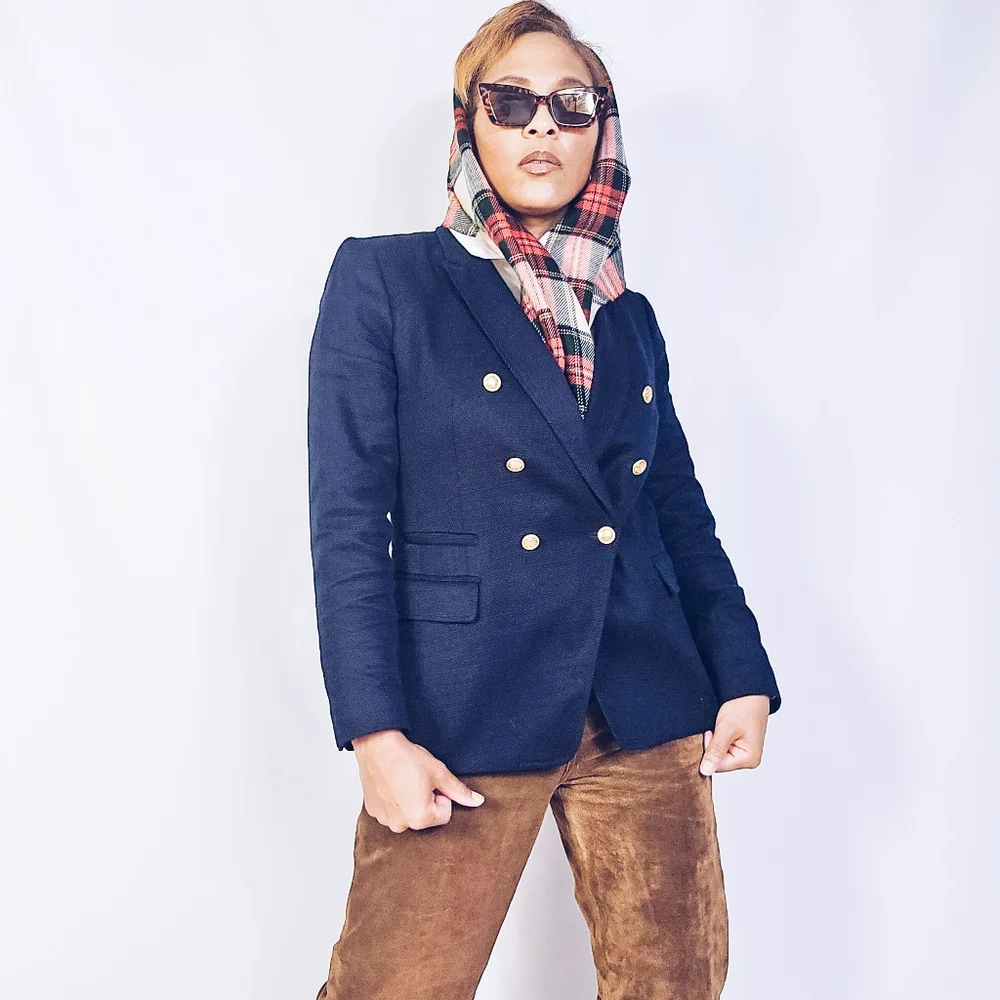 Plaid Zephyr Wool Scarf